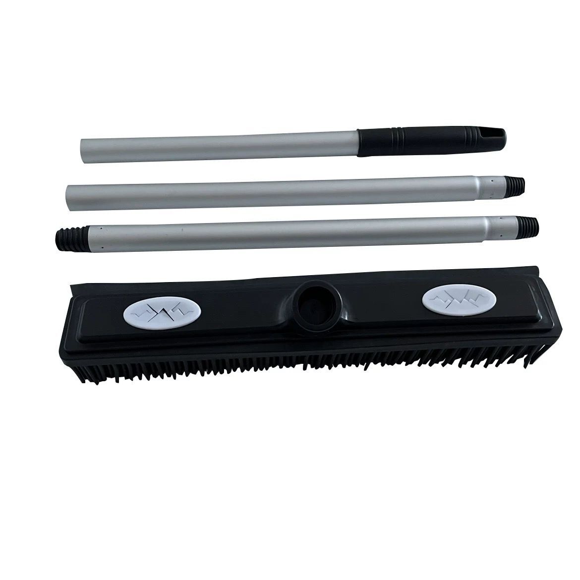 QL1015A TPR pet hair  broom floor squeegee with 3 section auminum pole