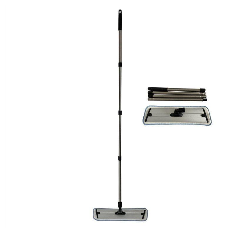 QL2032S  Aluminum mop with 4 section steel handle