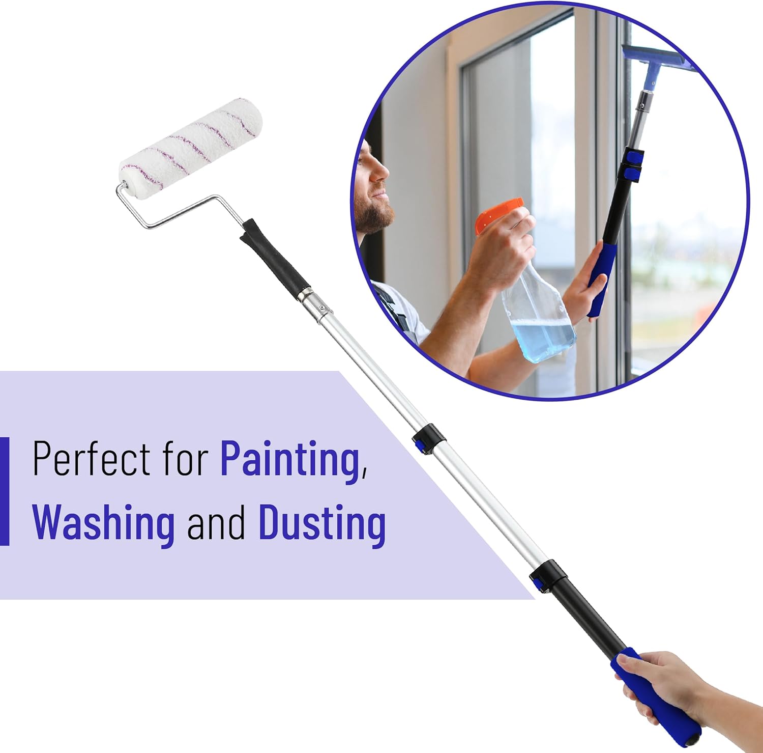 QL2518B  6FT  Painting Roller Extension Pole