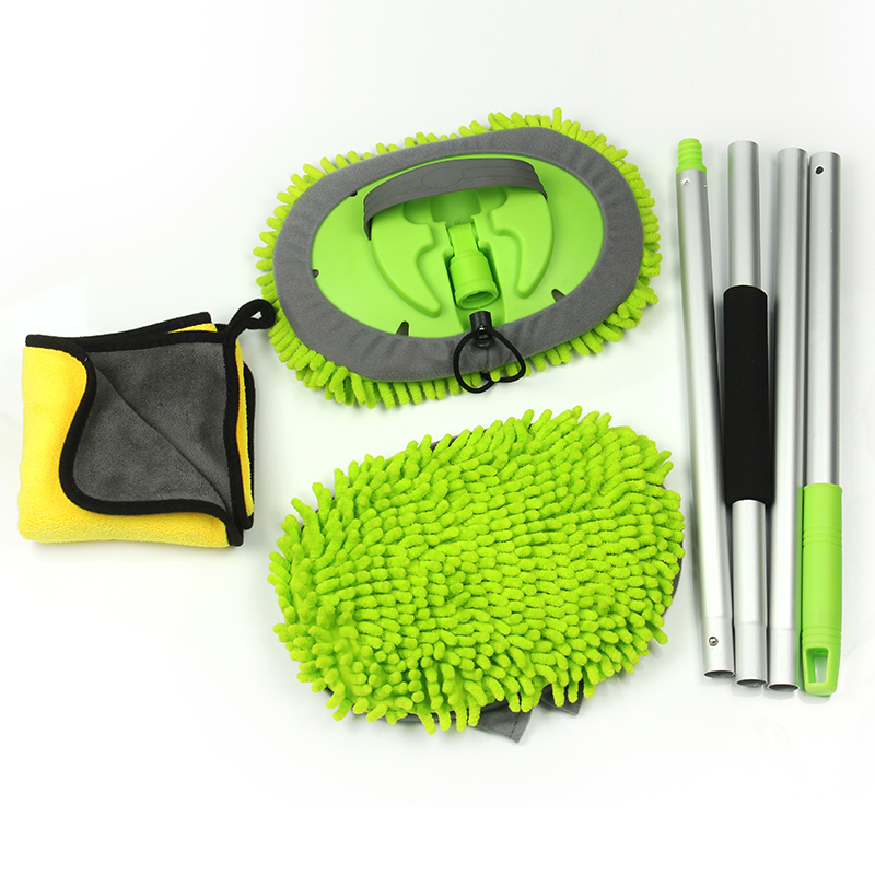 QL2017S2    Chenille car wash mop  with cloth set