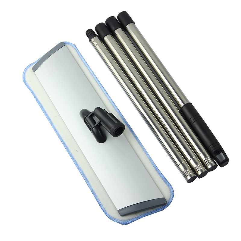 QL2009   2 layer aluminum mop with 4 section steel pole
