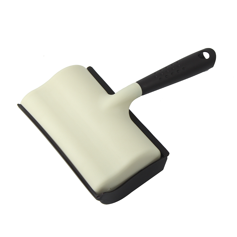 QL2608  Adhesive paper sticky lint roller with brush