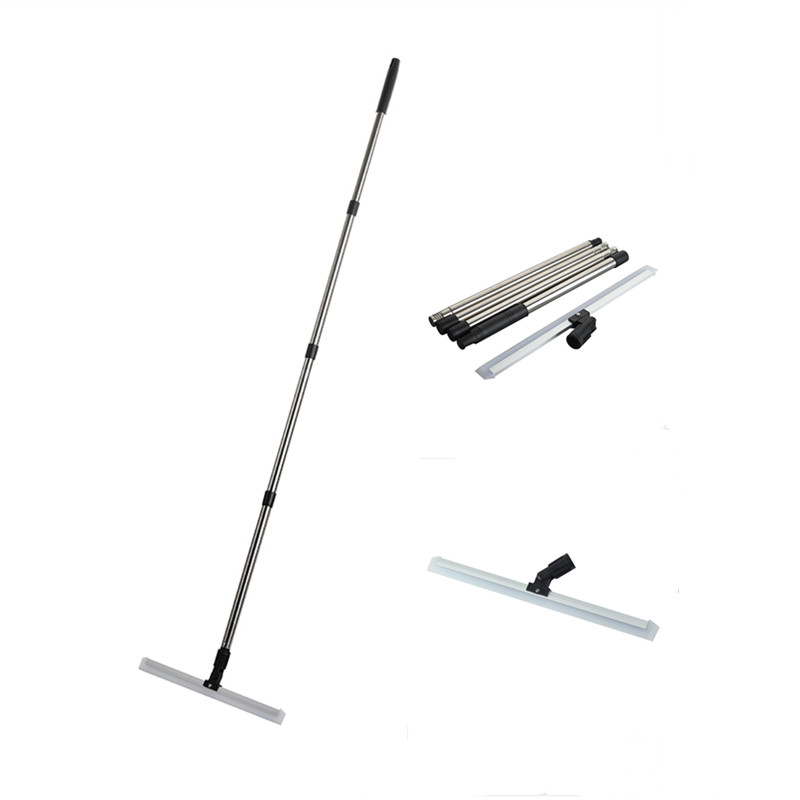 QL1202 43CM Silicone squeegee with 4 section stainless steel pole
