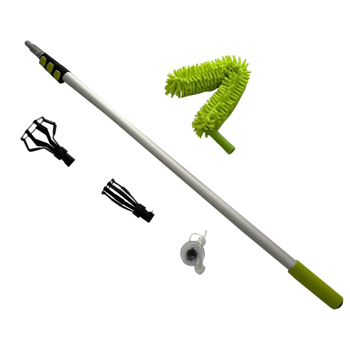 QL1201D  light bulb changer and duster set with 4 telescopic aluminum pole