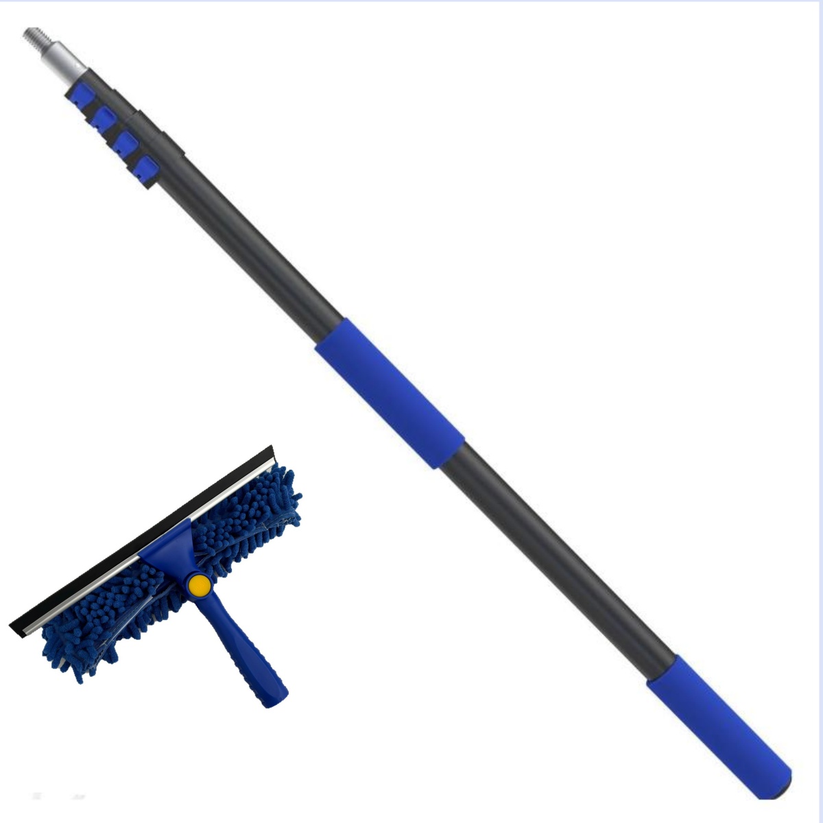 QL3027B  Foldable window cleaner with 5 extension pole