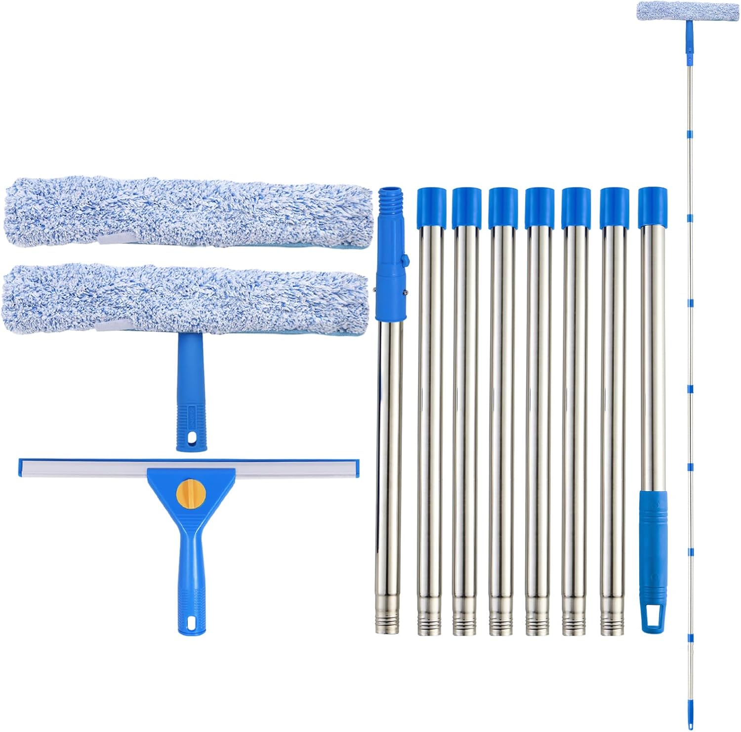 QL3025  2 in 1 Window Squeegee With Long Handle