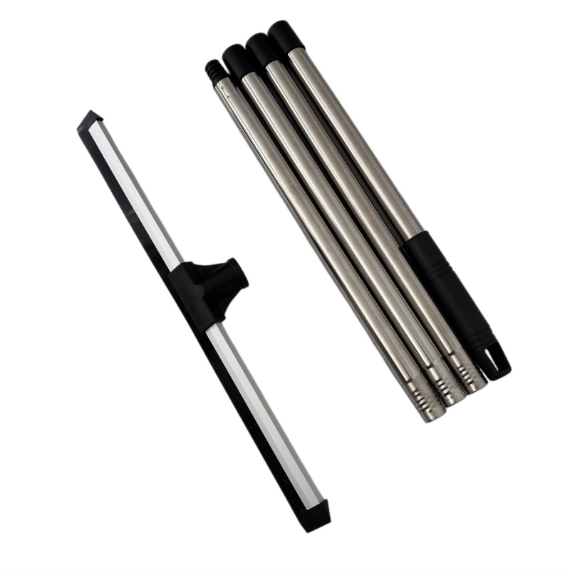 QL1205S  Floor Squeegee With 4 Section Steel Pole