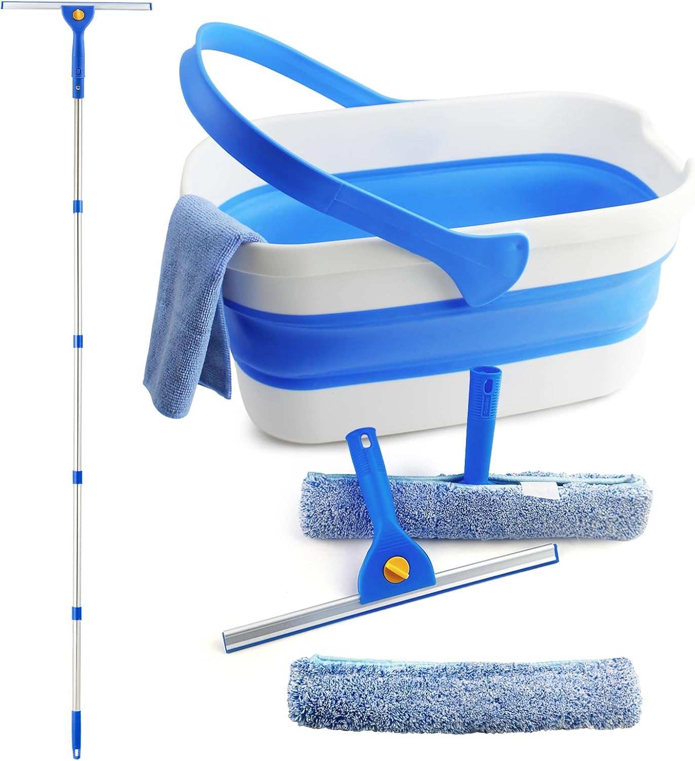 QL1105  Window Cleaning With Foldable Bucket  Set 
